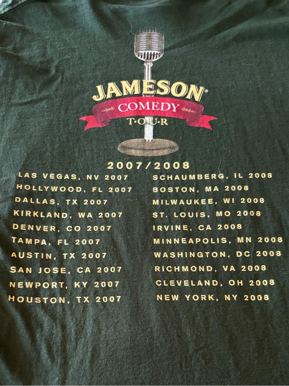 Jameson Green Comedy Tour Short Sleeve Graphic T-Shirt